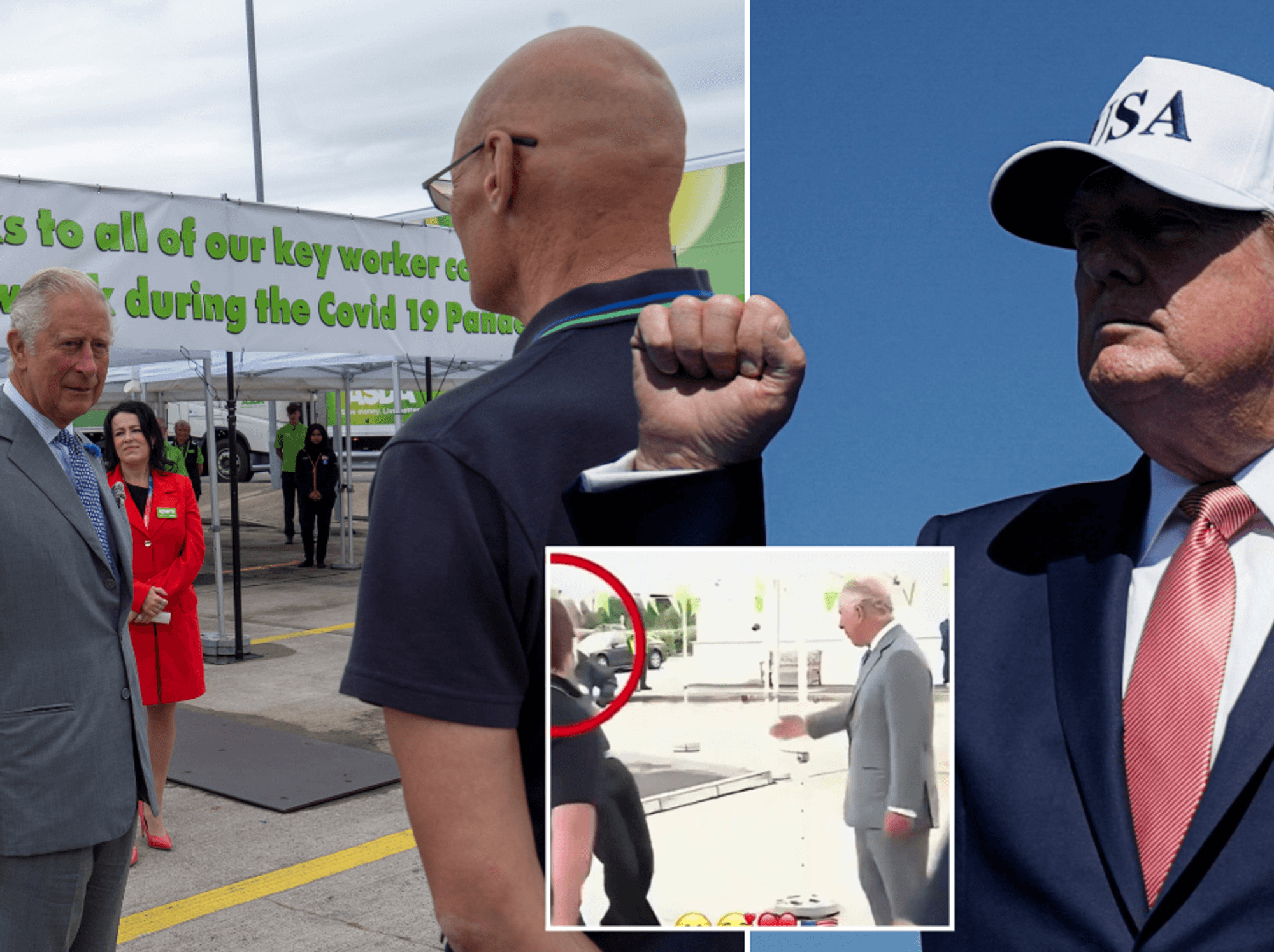 Donald Trump shares manipulated footage of King Charles ignoring fainting Asda worker