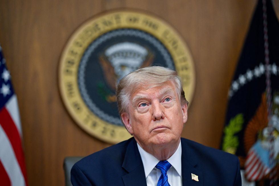 Donald Trump at Camp David