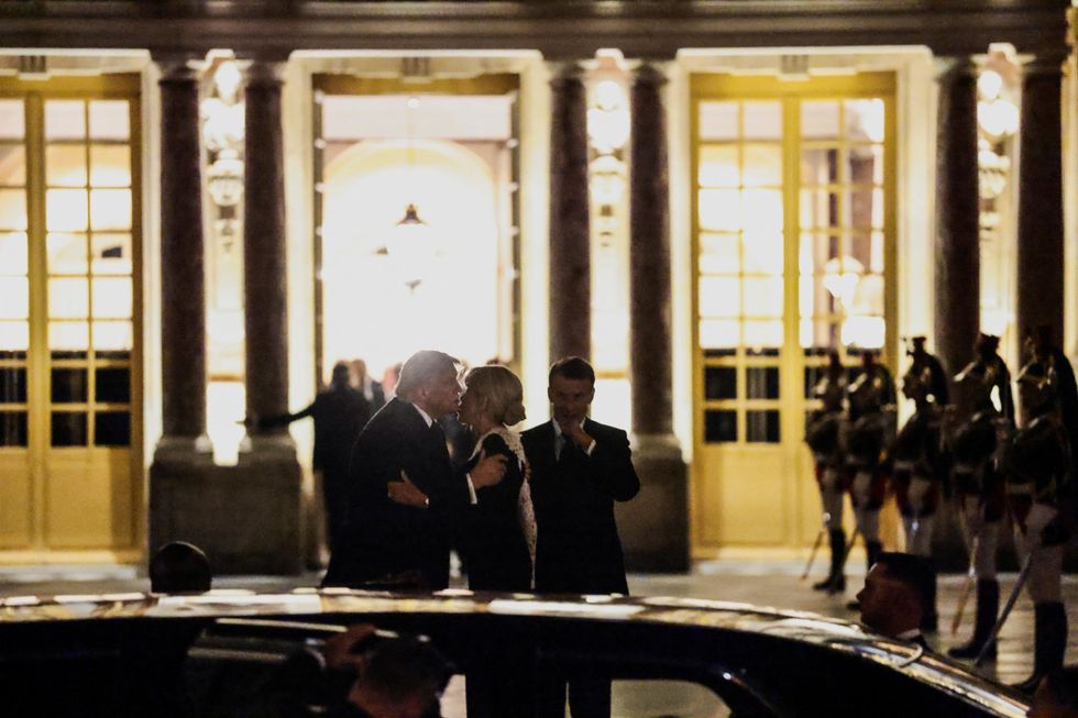 Donald Trump, Brigitte Macron, Emmanuel Macron
