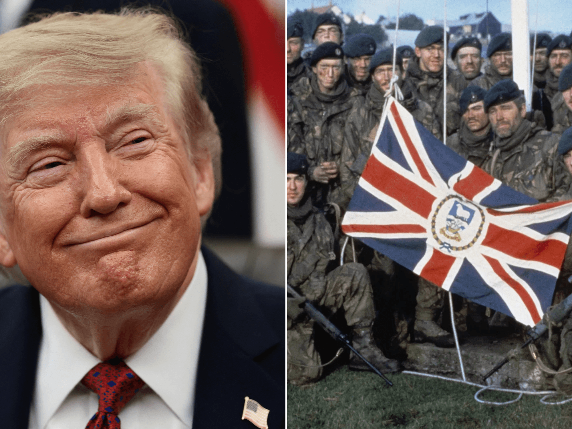 Donald Trump / Falklands soldiers