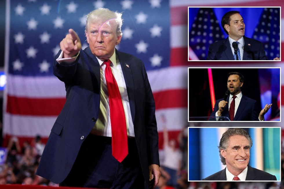 Donald Trump, Marco Rubio, JD Vance and Doug Burgum
