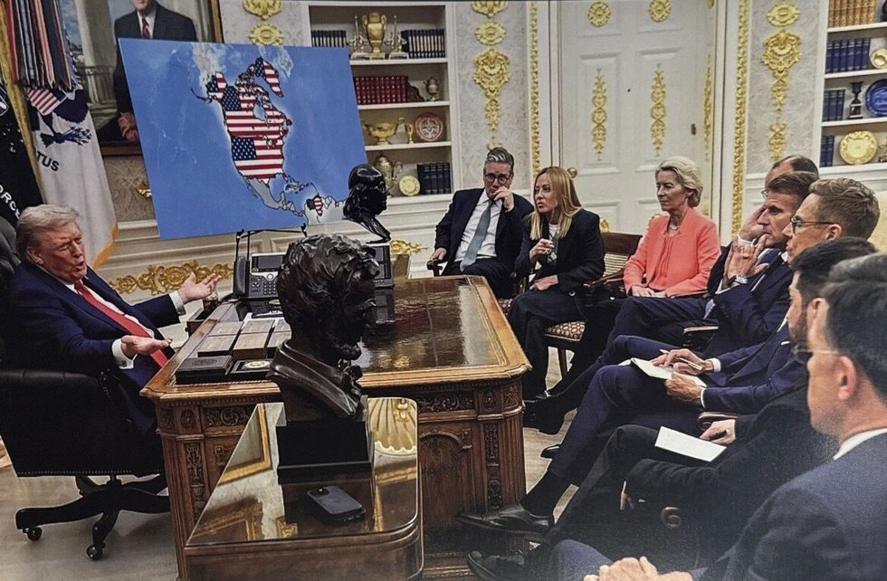 Donald Trump's AI image posted on Truth Social