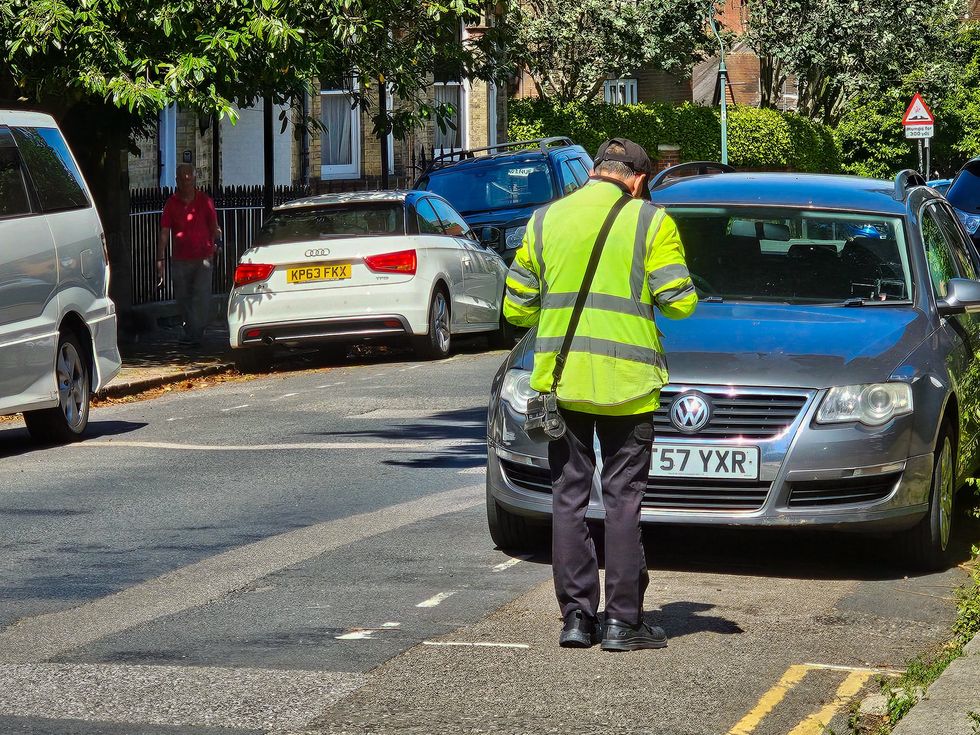 Double yellow lines