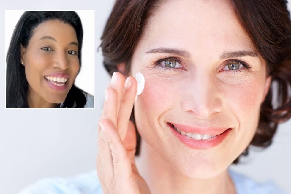 Dr Heather MD / Woman applying sunscreen