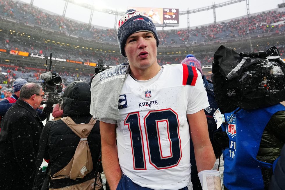 Drake Maye has admitted he has some bumps and bruises but he has two weeks to get fit for the Super Bowl