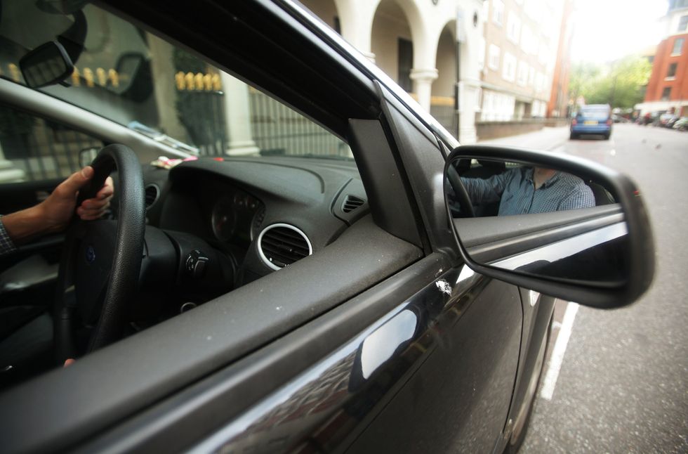 Driver in car