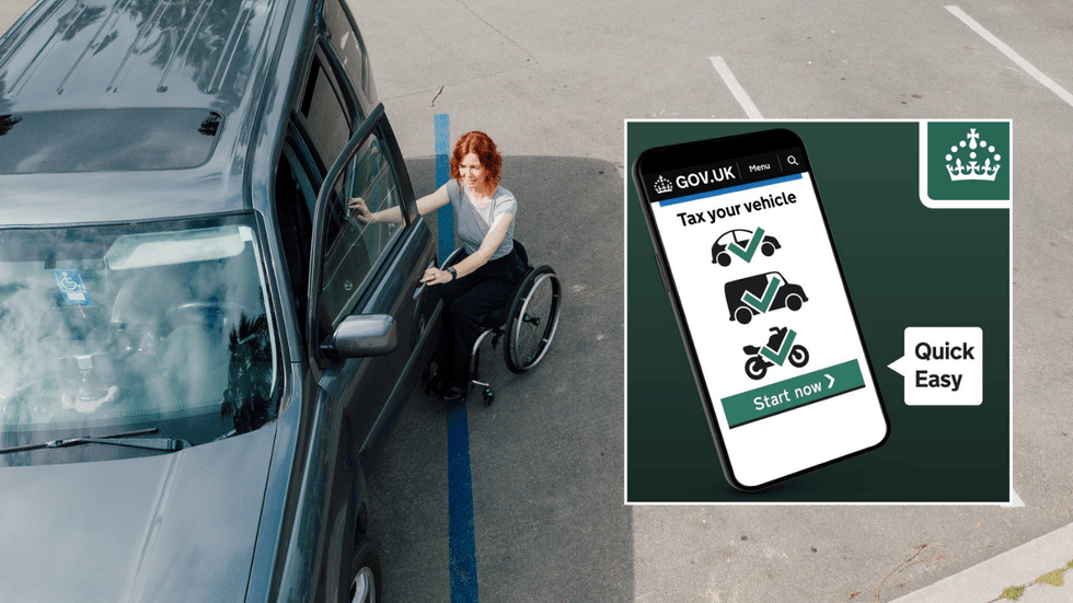 Driver with disabilities and UK car tax warning