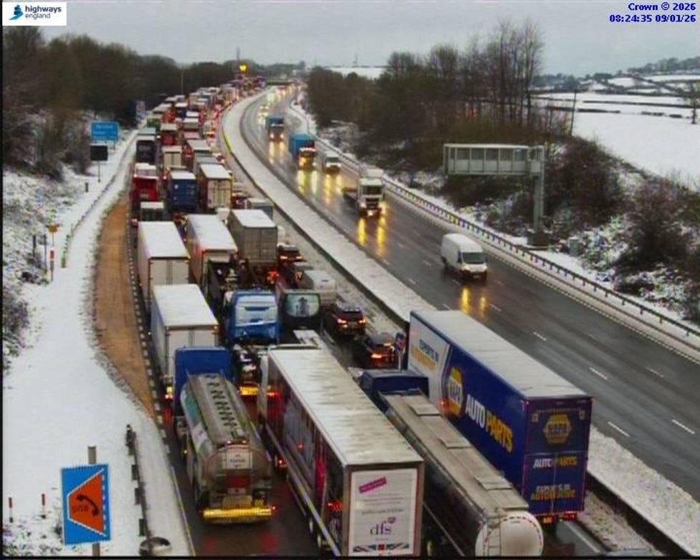 Drivers are facing long delays on the A628 this morning