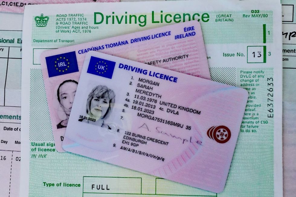 Driving licence application form
