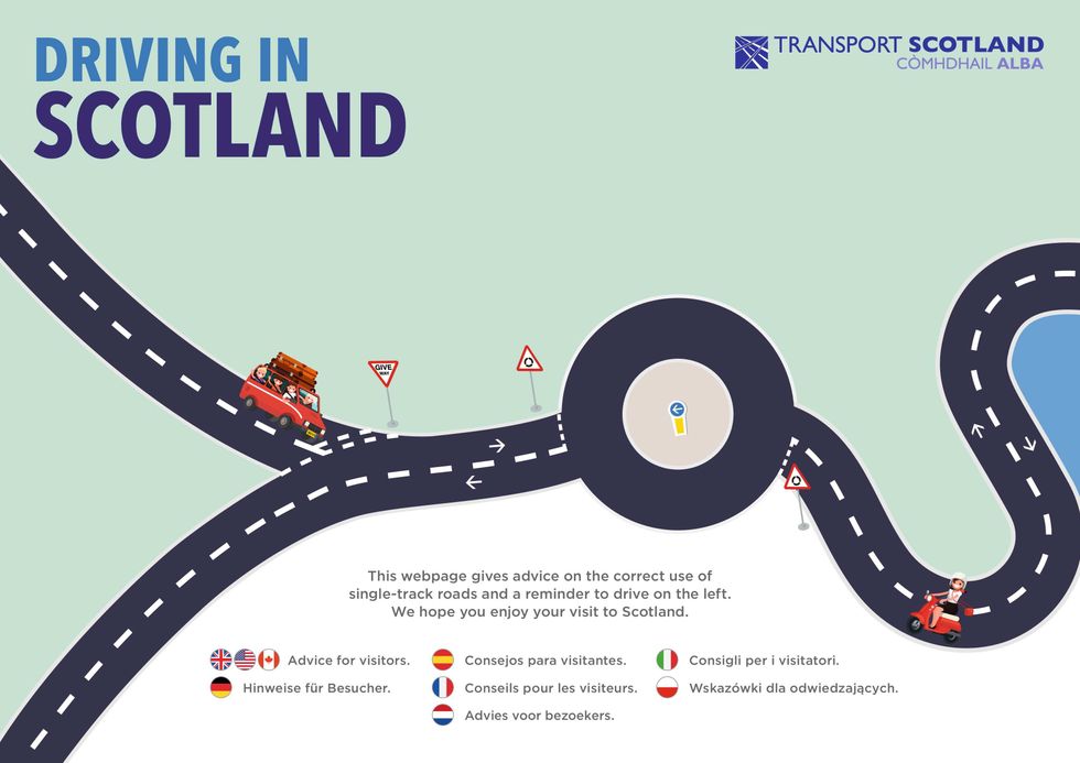 Driving on the left in Scotland