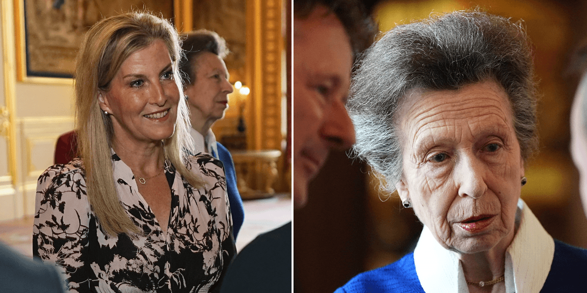 Duchess of Edinburgh and Princess Anne arrive at Windsor Castle to support King Charles