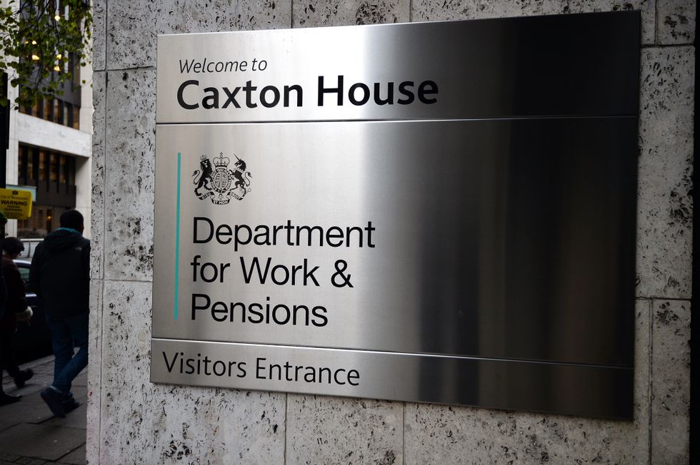 DWP sign outside department building