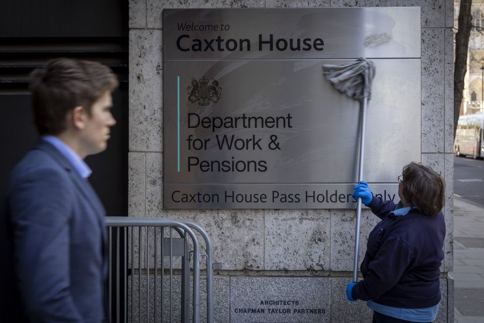 DWP sign