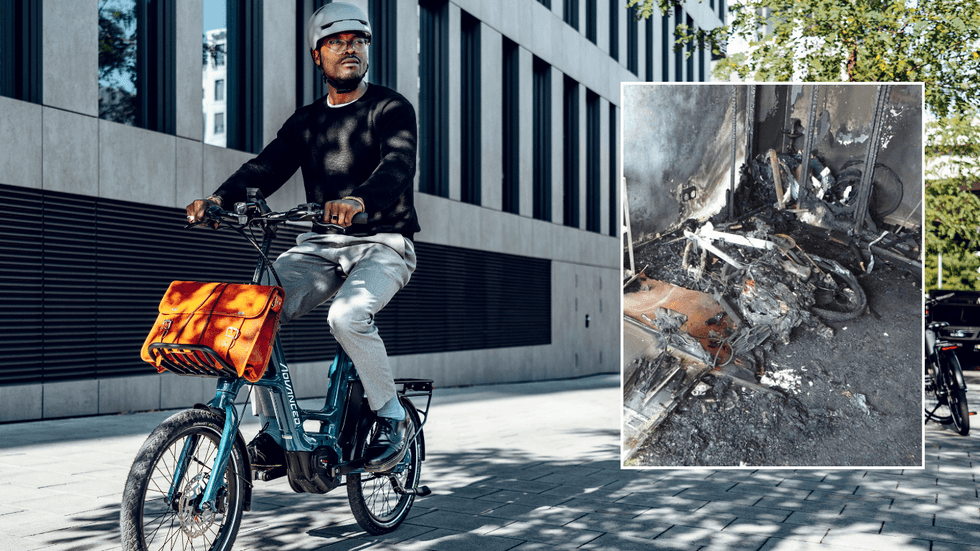 E-bike and house fire