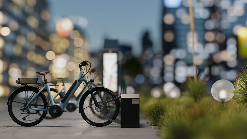 E-bike parked