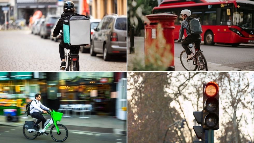 E-bikes, cyclists and red lights