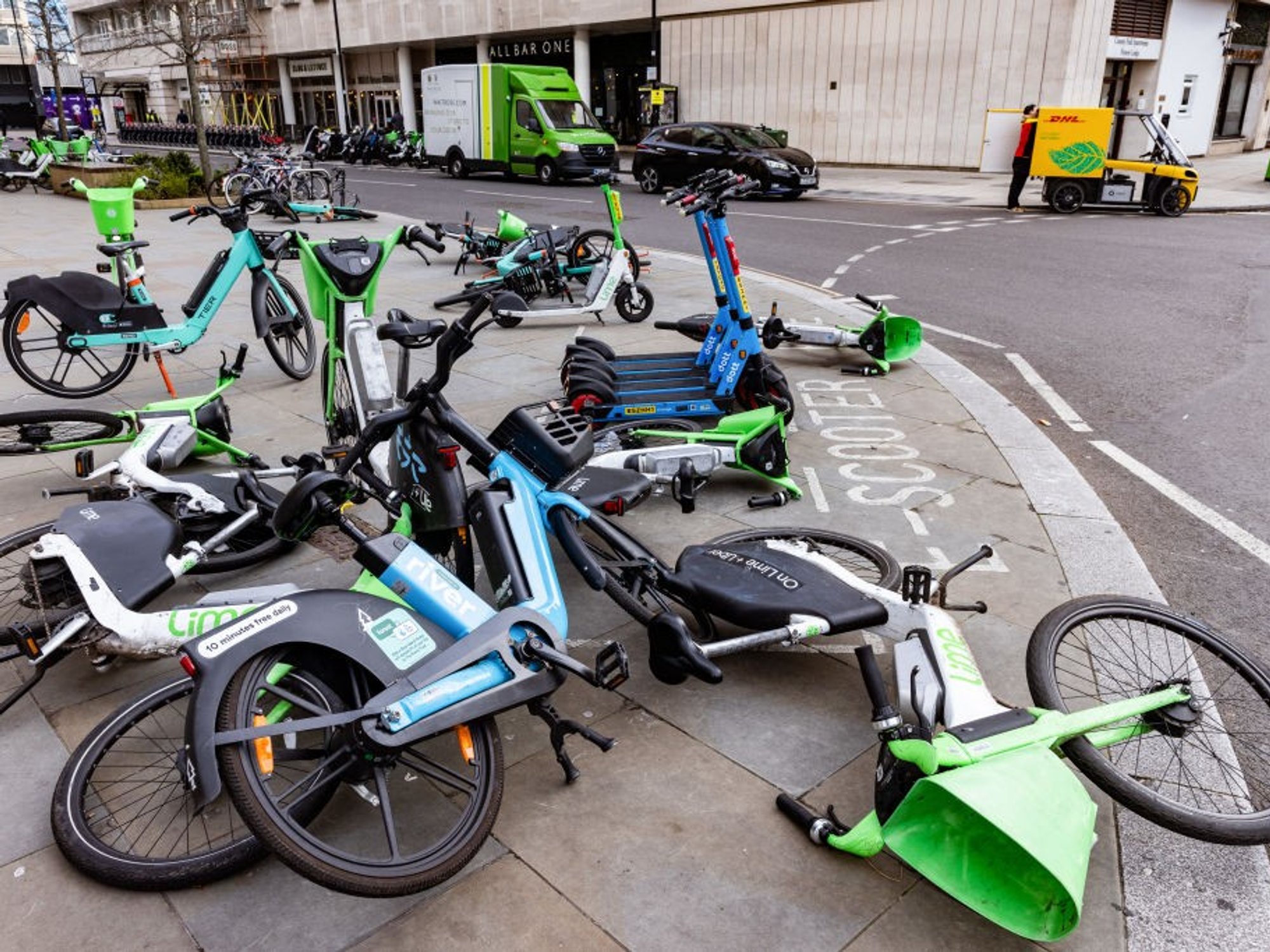 e-bikes on streets