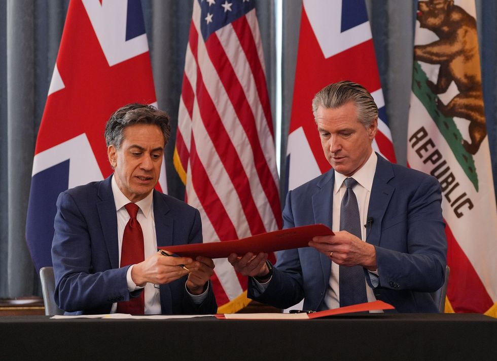Ed Miliband and Gavin Newsom
