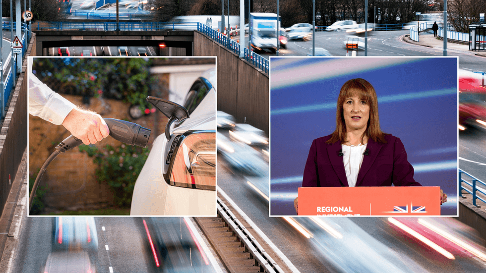 Electric car charging and Rachel Reeves