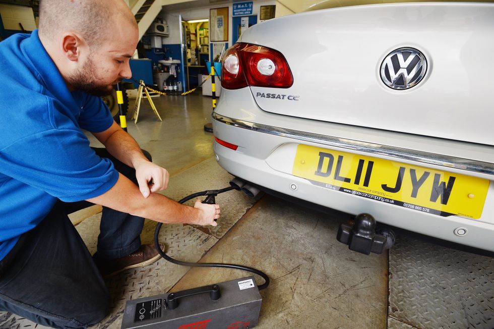 Emissions test