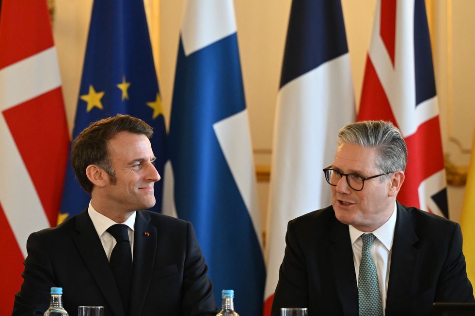 Emmanuel Macron and Keir Starmer