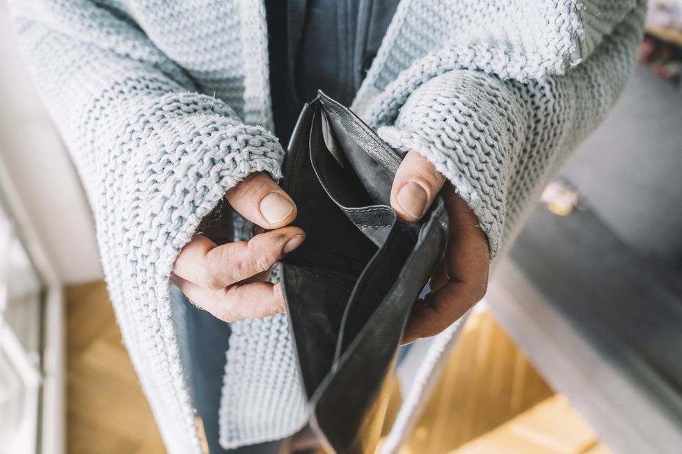 Empty wallet