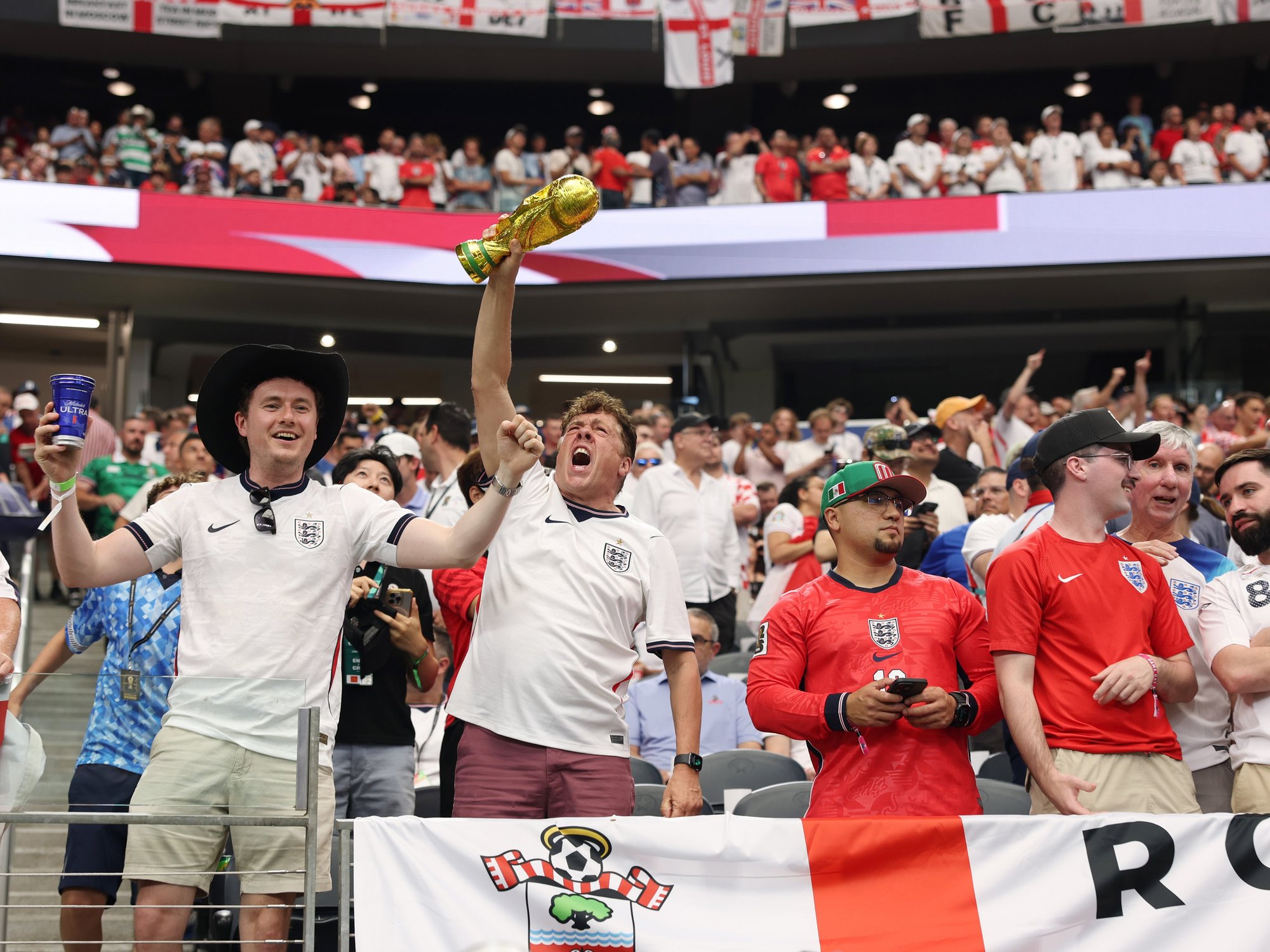 England fans at the 2026 World Cup