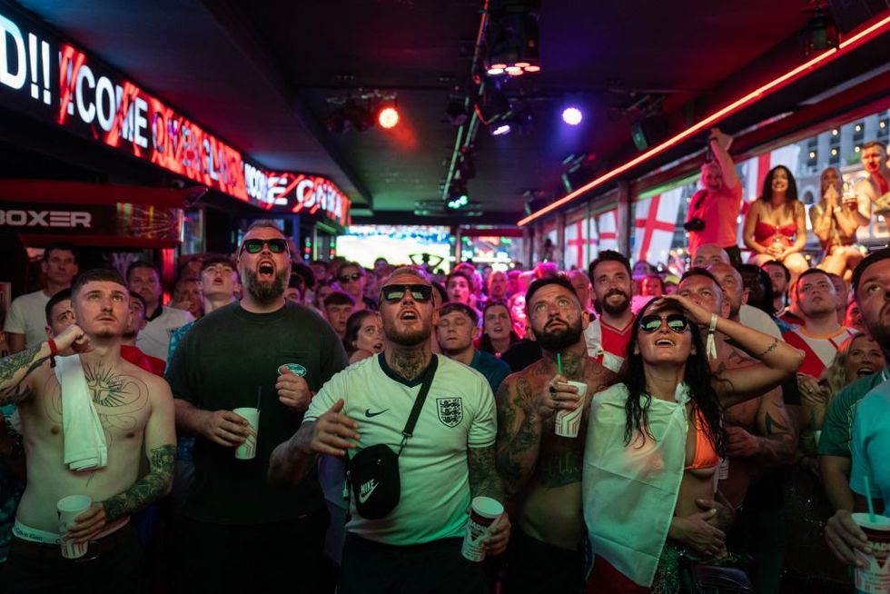 England fans Benidorm