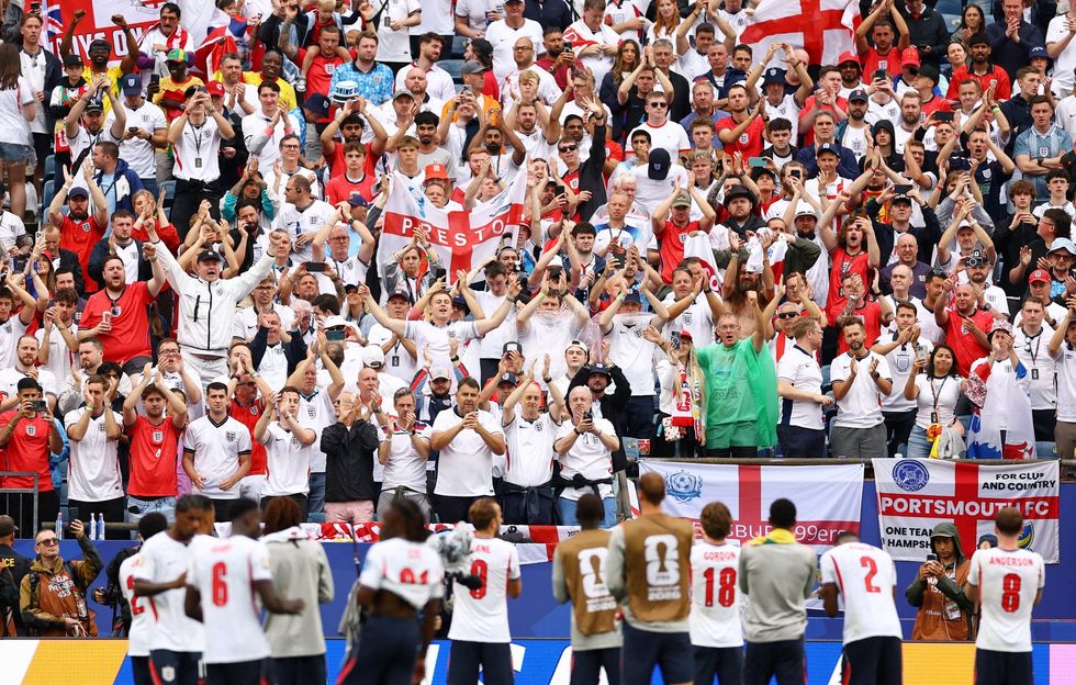 England fans have been praised for their 'exemplary' behaviour