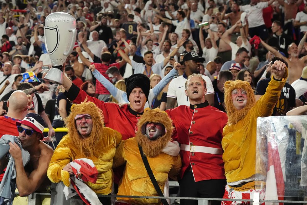 England fans Spain