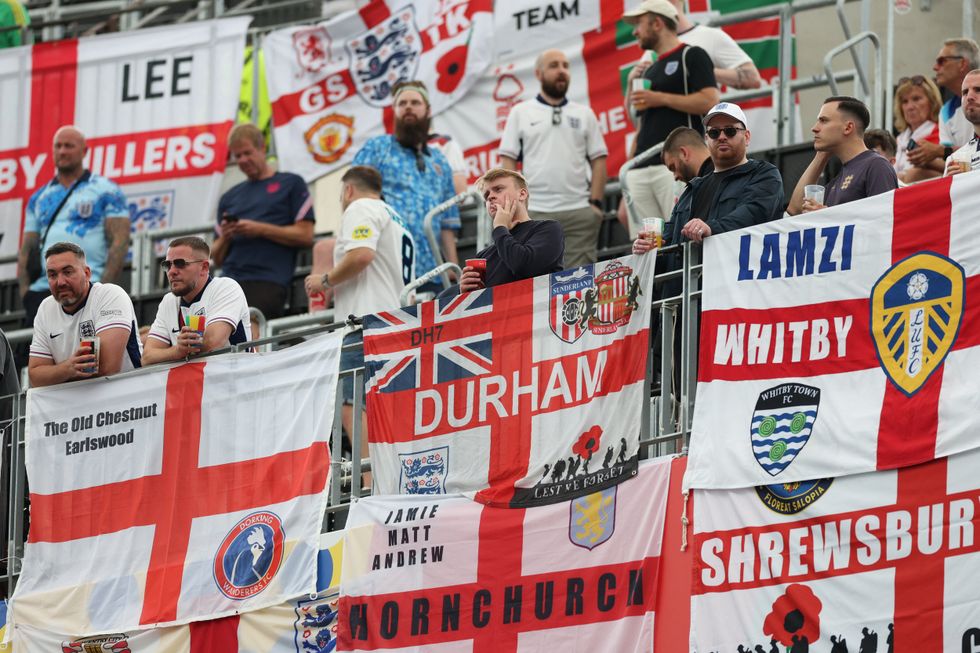 England flags at Euro 2024