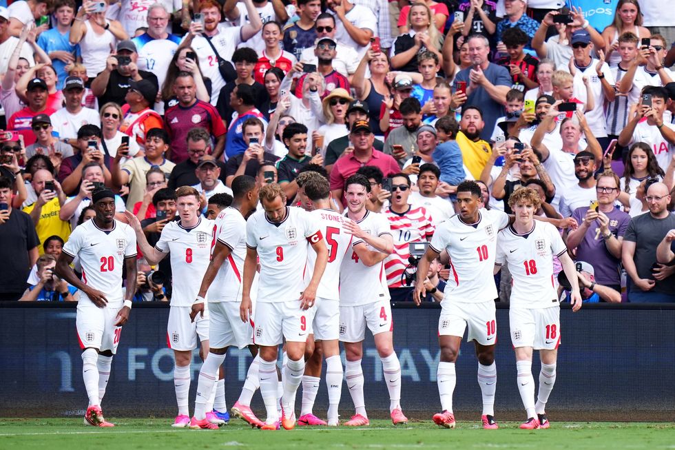 England thrashed Costa Rica in their final friendly before the World Cup started