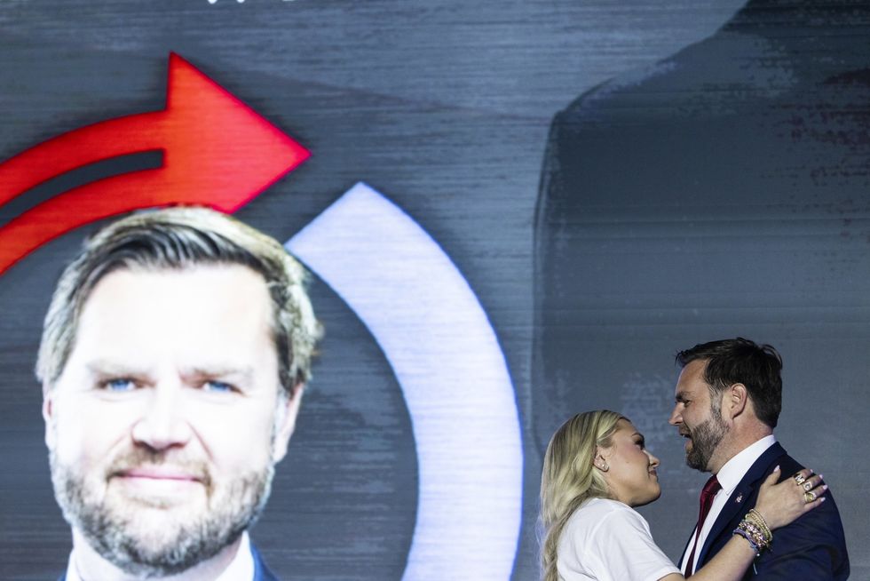 Erika Kirk and JD Vance