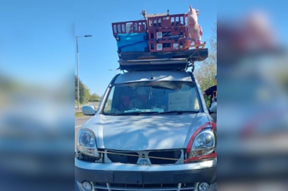 Essex Police pulled over an overloaded car