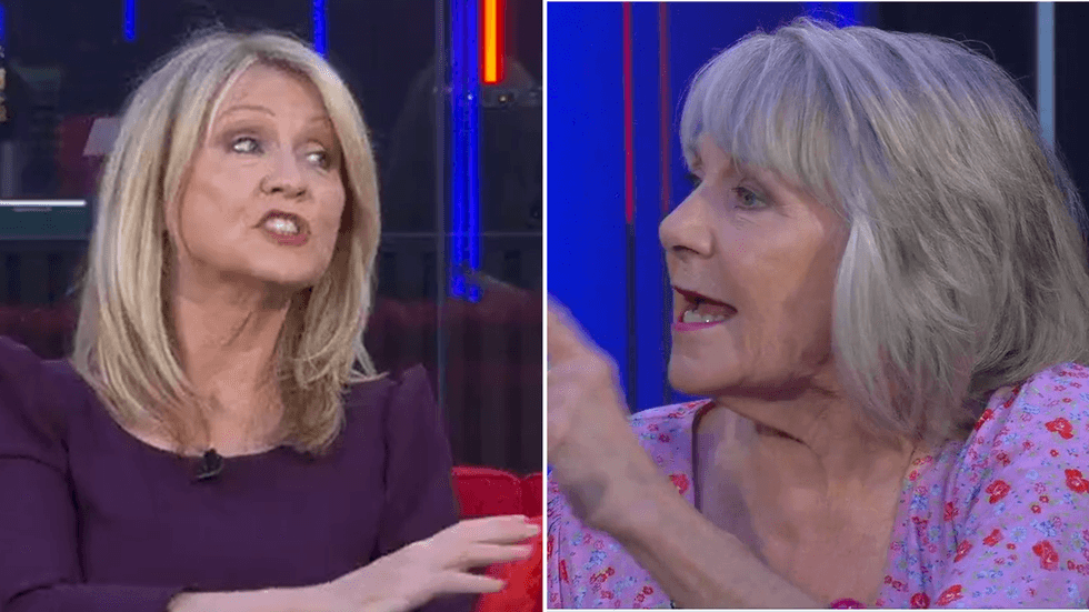Esther McVey and Nina Myskow