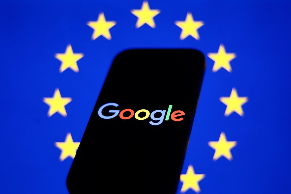 EU flag Google