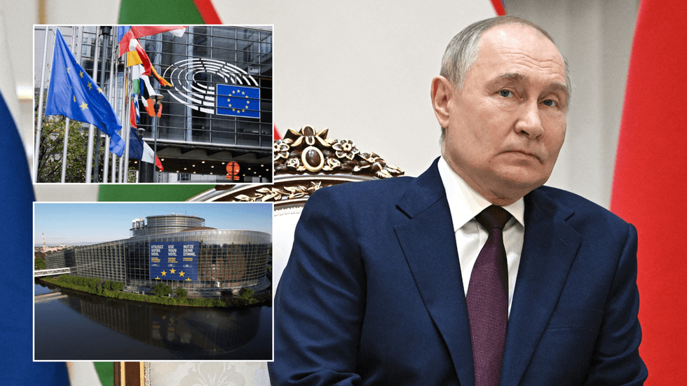 European Parliament insets/Putin