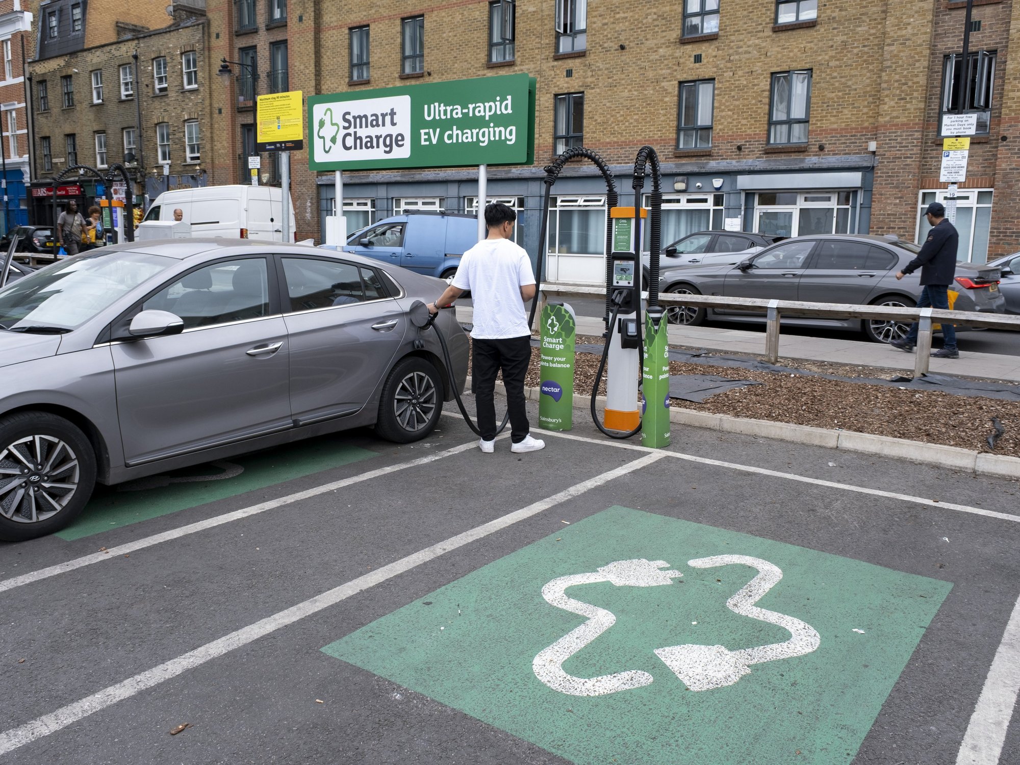 EV charging point in London