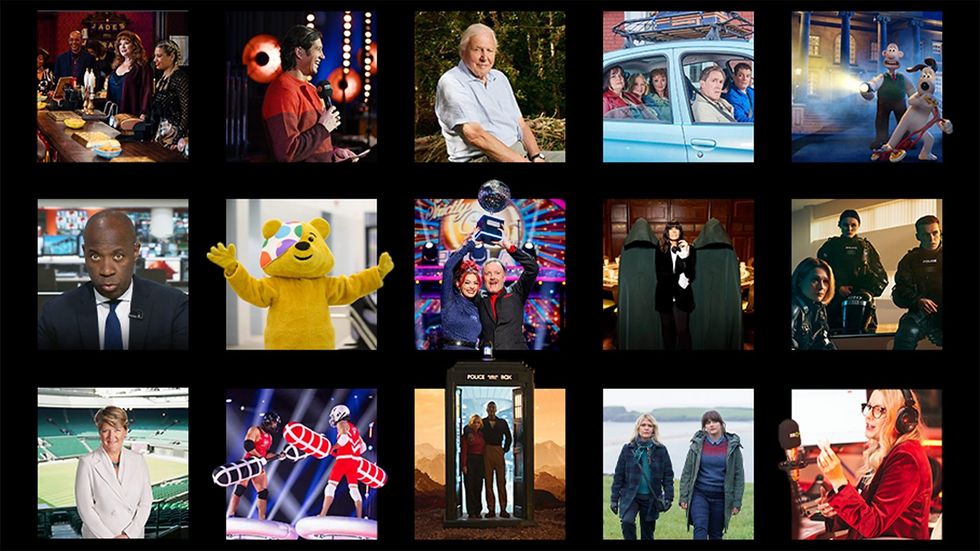 examples of shows on the BBC used to illustrate the questionnaire