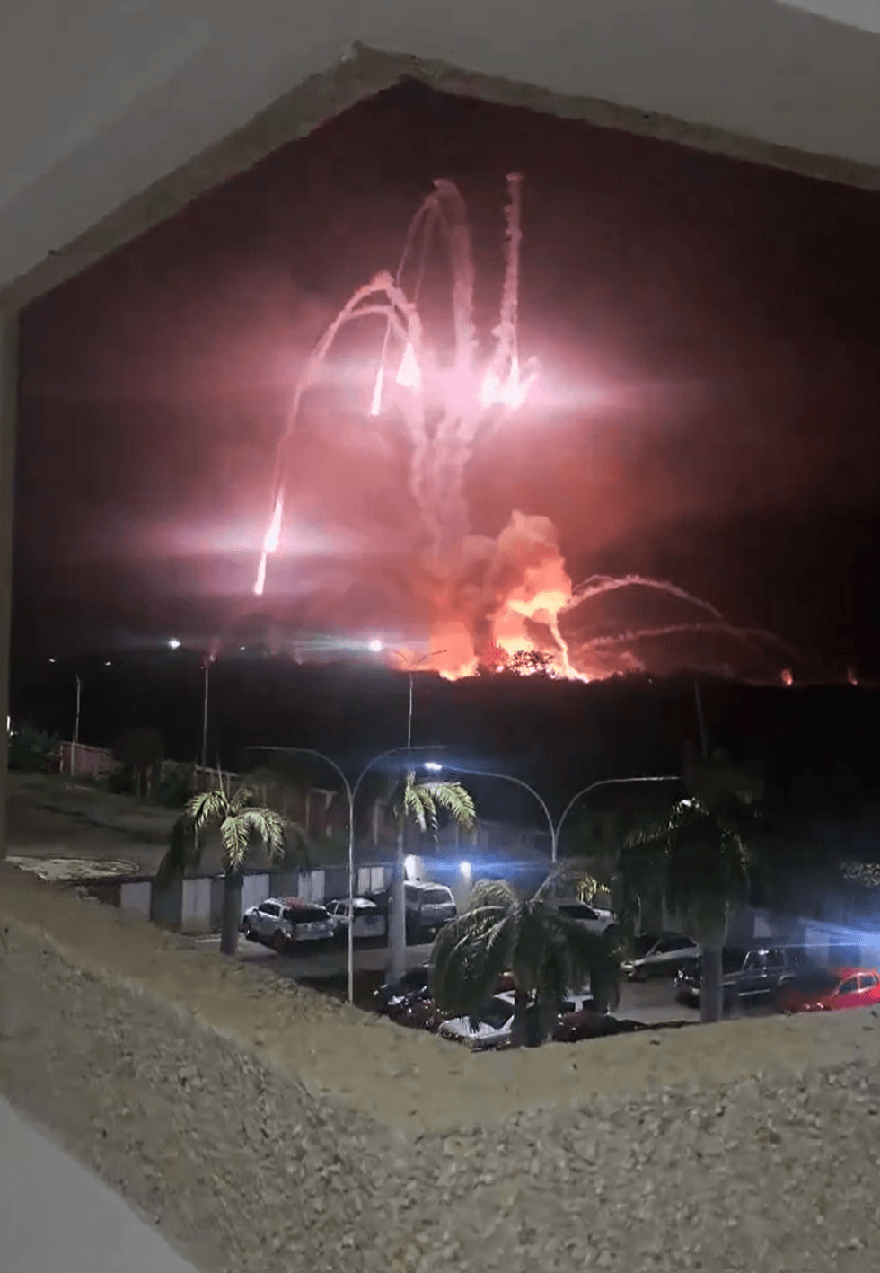 Explosions at Venezuela's Higuerote Airport, around 50 miles east of Caracas\u200b