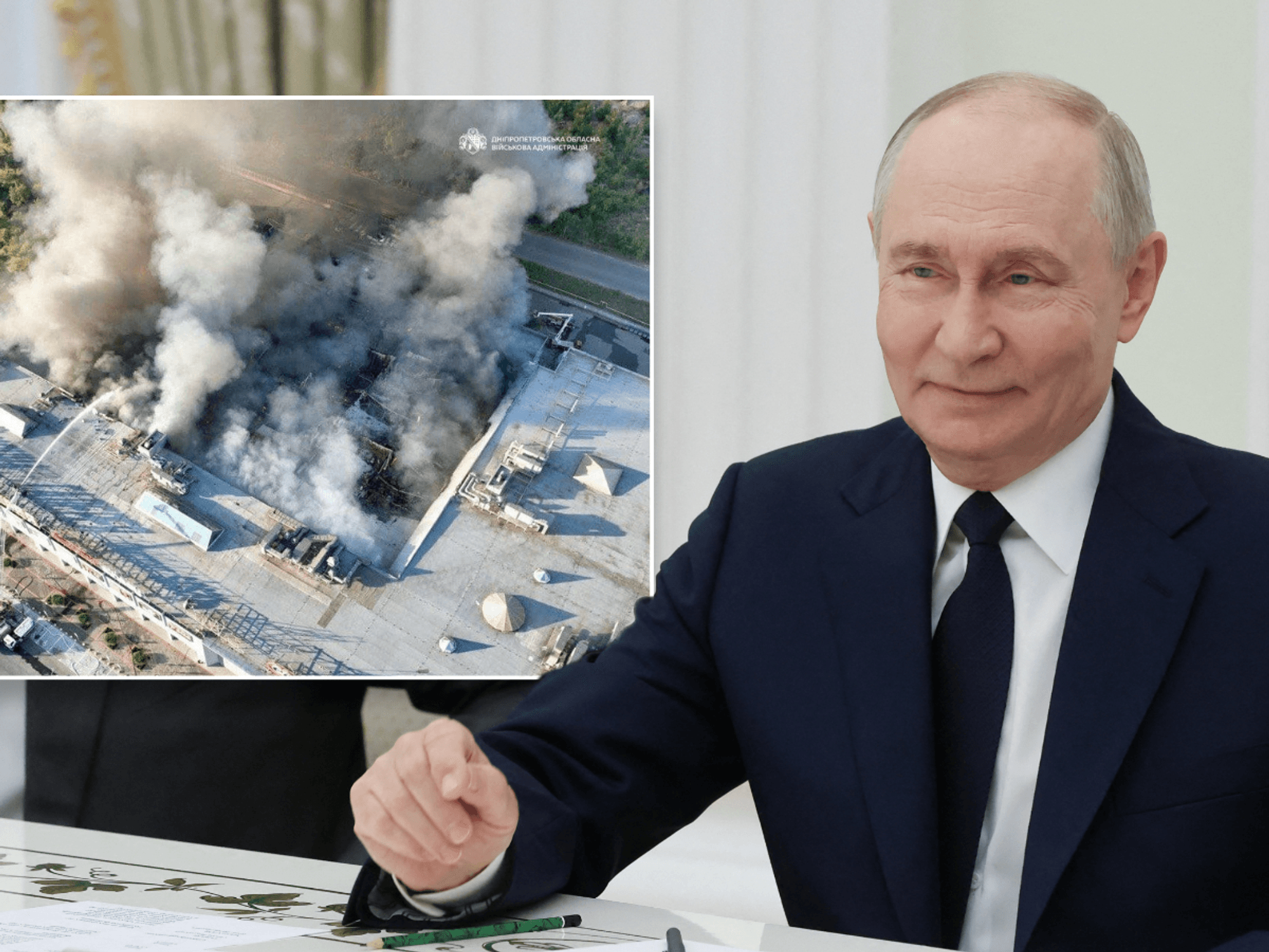 Factory explosion/Putin