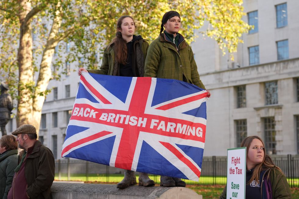 Farmer protest in London