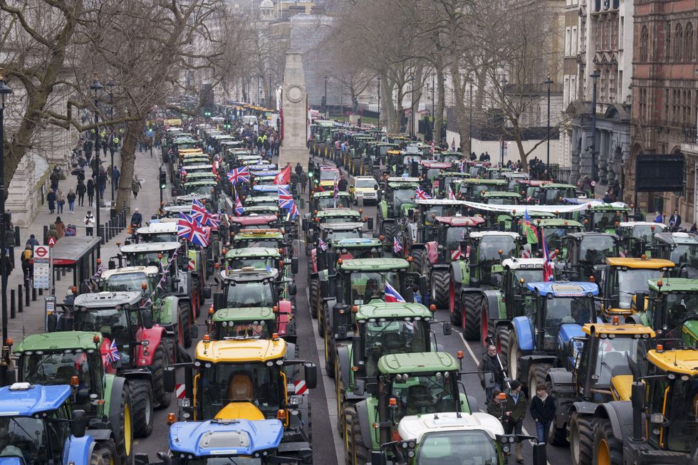 Farmer protest London