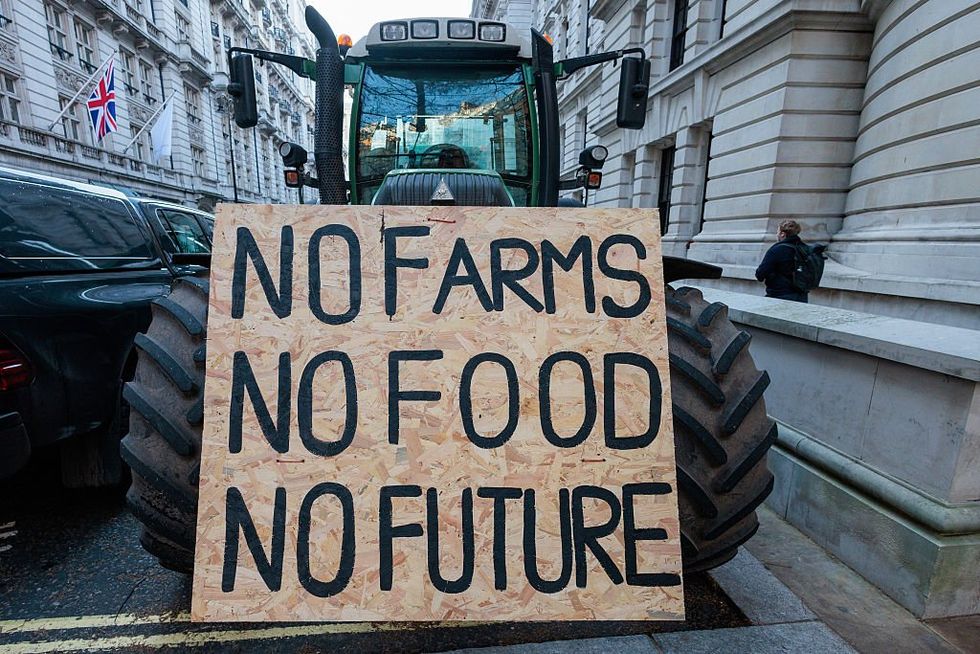 Farmer protests