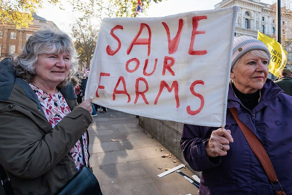 Farmer protests