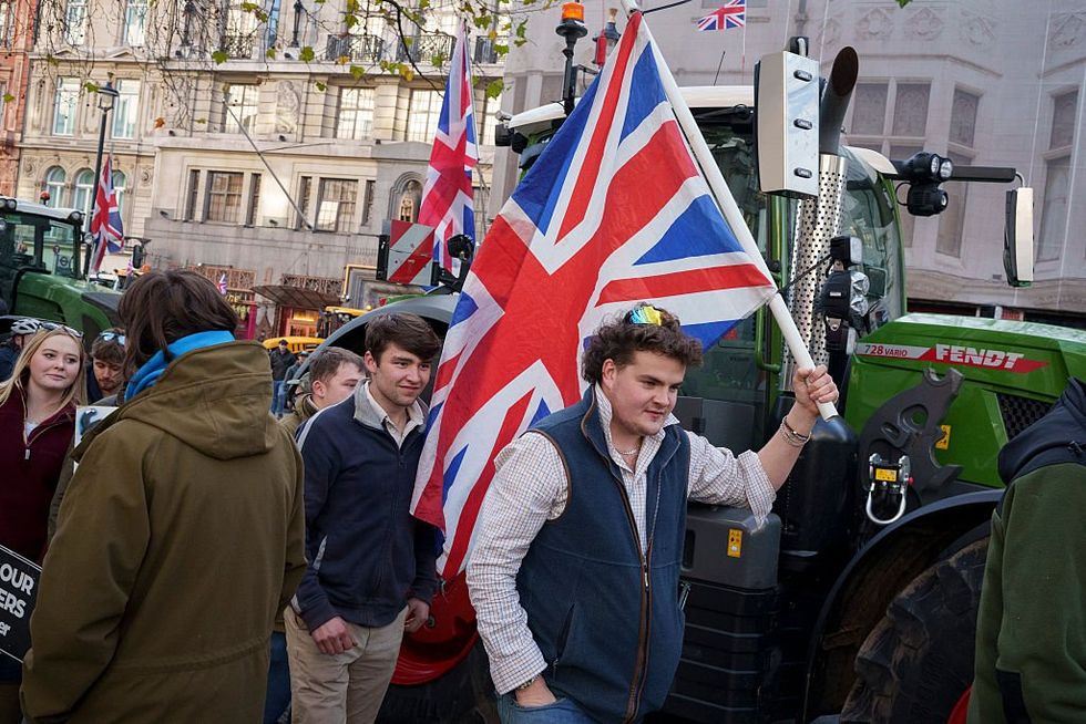 Farmer protests