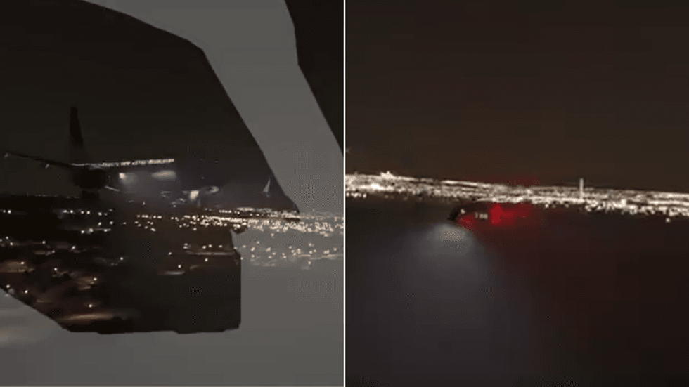 Final moments before mid-air Washington plane crash