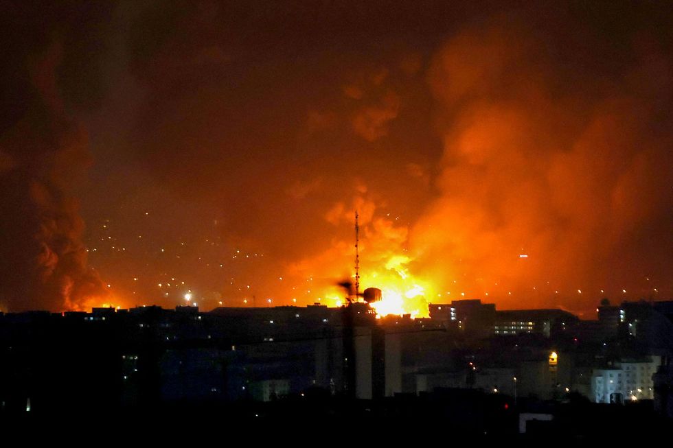 Fire above Tehran