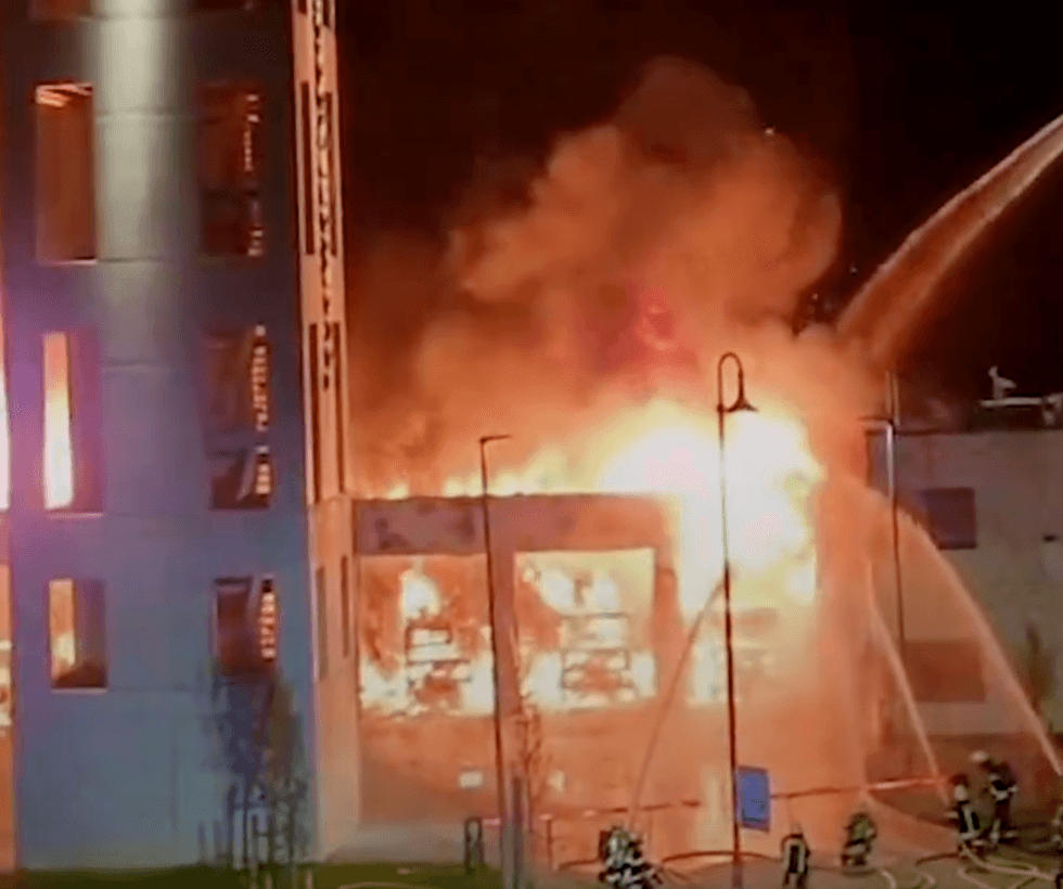 Fire in western Germany