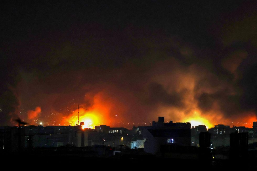 Fires over Tehran